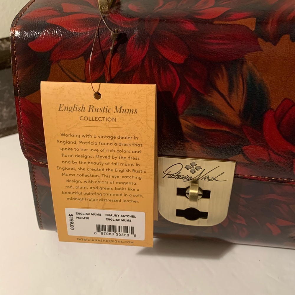 Patricia Nash Chauny Satchel:  English Mums:  NWT - Picture 3 of 6